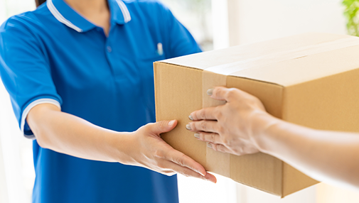 通販ビジネスの顧客様への配送